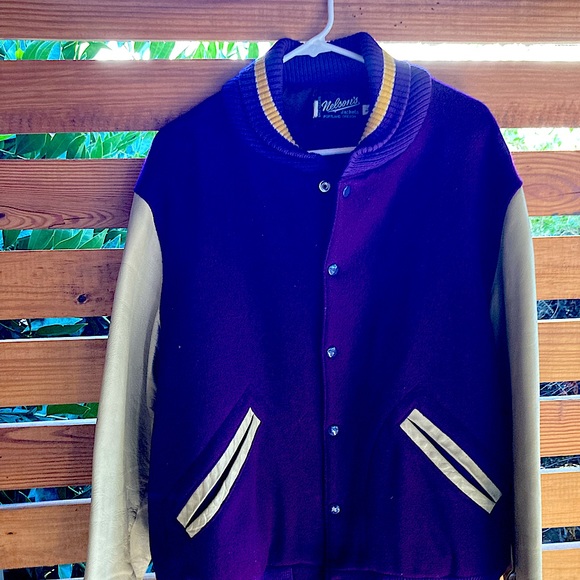 Vintage jacket, Nelson’s jackets brand. Size Large, leather sleeves. - Picture 3 of 3